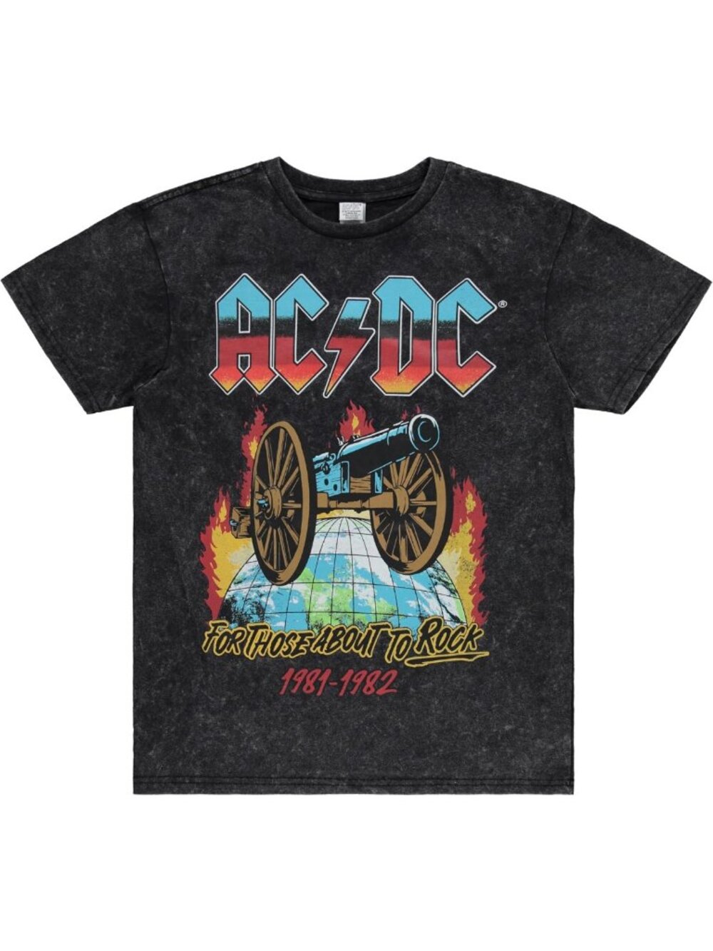 Vintage Tie Dye Classic Rock T-Shirt - Malcolm & Angus Young Tour Merch
